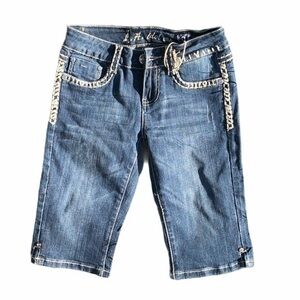 LA Idol Bermuda jean shorts, size 0, NWT